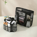 Large Capacity Mesh Multi-pocket Beach Bag Portable Travel Swimming Storage(Large)-4