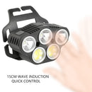 6 Modes LED Head Torch Induction Headlight Camping COB Infrared Strong Lights-3