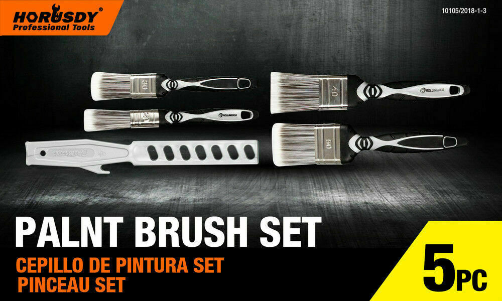 5Pc Paint Brushes Set Artist Acrylic Staining Home Garden Painting Handy Tool - 0