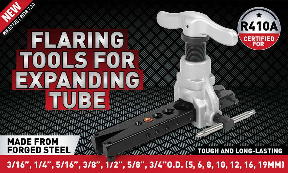 Eccentric Flaring tool kits 3/16"-3/4" Eccentric 45 degree Flaring Cone Type New - 0