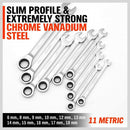 48-Piece Ratchet Wrench Set with Rolling Pouch - Metric SAE Allen Key & Hex Key Spanner Kit-3