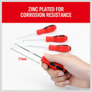 4Pc Pick Hook Set O Ring Oil Seal Remover Non-Slip Rubber Handle Red Local Stock-4