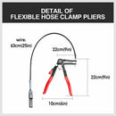 Long Hose Clamp Pliers 24" Flexible Extension Wire Oil Fuel Hose Clip Remove-5