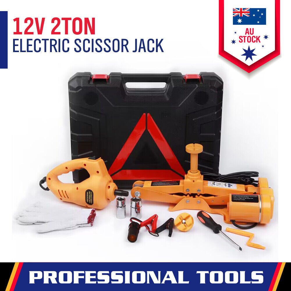 Electric Car Jack Floor 2 Ton Electric Scissor Jack Car Repair Tool Heavy Duty - 0