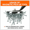 Large Magnetic Pick Up Tool Extra Long Telescopic Hold 30kg Extensible 60-100cm-7