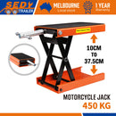 205KG Motorcycle Motorbike Lift Jack Motorcycle Stand Hoist Repair Work Bench-2