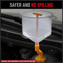 19-Piece No-Spill Radiator Coolant Refilling Funnel Kit Spill Proof Radiator Bleeder Kit with Universal Adaptor-5