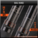 HORUSDY 4Pc 3/8" Drive Click Torque Wrench Ratchet Socket with Adaptor Extension-5