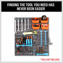 43Pc Bins Wall Mounted Parts Storage Rack Tools Holder Organiser 2 Peg Borads-5