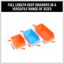 43Pc Bins Wall Mounted Parts Storage Rack Tools Holder Organiser 2 Peg Borads-8