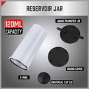 HORUSDY Hand Held Vacuum Pump Brake Bleeder Pressure Tester Vacuum Gauge Kit-5