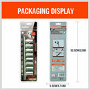 8Pc Metric Socket Set 1/2" Drive 11MM - 19MM For Wrench CRV Mechanic With Holder-3