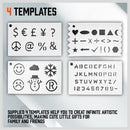 Electric Hand Engraver Engraving Tool With Stencils For Glass Metal Wood Plastic-5