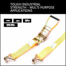50mm x 10M Tie Down Strap Heavy Duty Ratchet Straps Trailer Boat 2000KG Loading-8