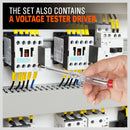 8Pc Insulated Screwdriver Set Magnetic Slotted Phillips Electricians With Case-8