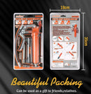 2-WAY Mini Grease Gun Manual Pistol Grip With 3OZ Cartridge Flexi Hose & Coupler-3