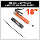 18'' Manual Pistol Grip Grease Gun Flow Pressure 4500PSI Flexi Hose & Coupler-5