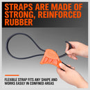 2Pc Adjustable Strap Wrench Rubber Belt Spanner Multi-Purpose Jar Opener Filter-7