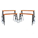 4Pc Mastercraft Sawhorse Metal Folding Non-slip Surface Saw Horse 120KG Capacity-1