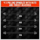 26Pc Universal Press & Pull Sleeve Kit Bush Bearing Remove LCV HGV Engines Tools-4