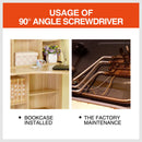 Right Angle Drill Attachment 90° Degree Drill Adapter 1/4" Drive Key Adaptor New-8