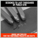 36Pc 6mm Number & Capital Letter Stamp Set Punches Metal Plastic Wood Leather-5