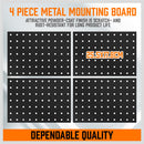 127Pc Pegboard Hooks Set Storage Baskets Organizer Hanger Inc. 4 Small Peg Board-8