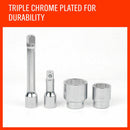 27Pc Heavy Duty Socket Wrench Set 3/4" Drive Metric & Imperial Extension Case-7