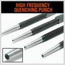 4Pc Nail Punch Set Heavy Duty Solid Steel Hole Punching Leather Gasket 0.8-3.2mm-7