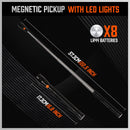 3Pc Magnetic Pick Up Tool Swivel Inspection Mirror Flexible Telescope LED Light-4