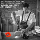 16Pc Pegboard Bins Peg Board Parts Storage With Steel Hooks Tools Organiser Tray-9