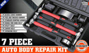 7Pc Car Body Repair Hammer & Dolly Kit Auto Panel Beating Dent Roller Auto Tools-2