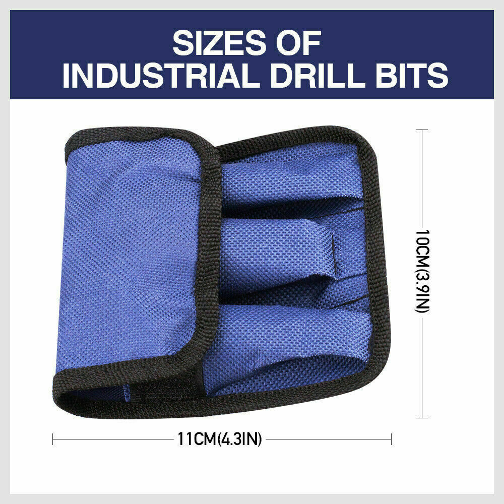 HSS 3pcs Steel Step Cone Set Drill Titanium Bit Hole Cutter 4-12/20/32mm Pouch