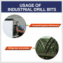 HSS 3pcs Steel Step Cone Set Drill Titanium Bit Hole Cutter 4-12/20/32mm Pouch-8