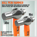 5Pc Hammer Set Rubber / Ball Pein / Sledge / Cross Pein Mallet TPR Grip Handle-7
