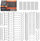 120Pc Pegboard Hooks Set Slat Wall Hanger Garage Organizer Shop Display Hanging-1
