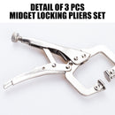 Vice Grip Locking Pliers Curved Jaw Auto Locking 235mm Long With Soft Grip-8