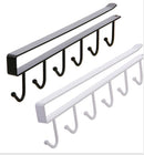 Under Cabinet Hanger 6 Hooks Black-1