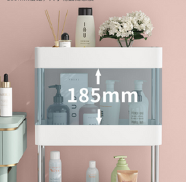 Narrow Rolling Storage Cart 3 Tier - 0