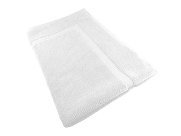 softouch ultra light quick dry premium cotton bath mat 900gsm white