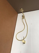 2021 New Brass Burnished Gold  round hand held SHOWER HEAD  adjust holder mixer-1