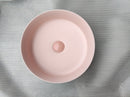 2020 Matte Pink Round 360 mm Dia top counter basin porcelain sink-1