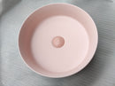 2020 Matte Pink Round 360 mm Dia top counter basin porcelain sink-6
