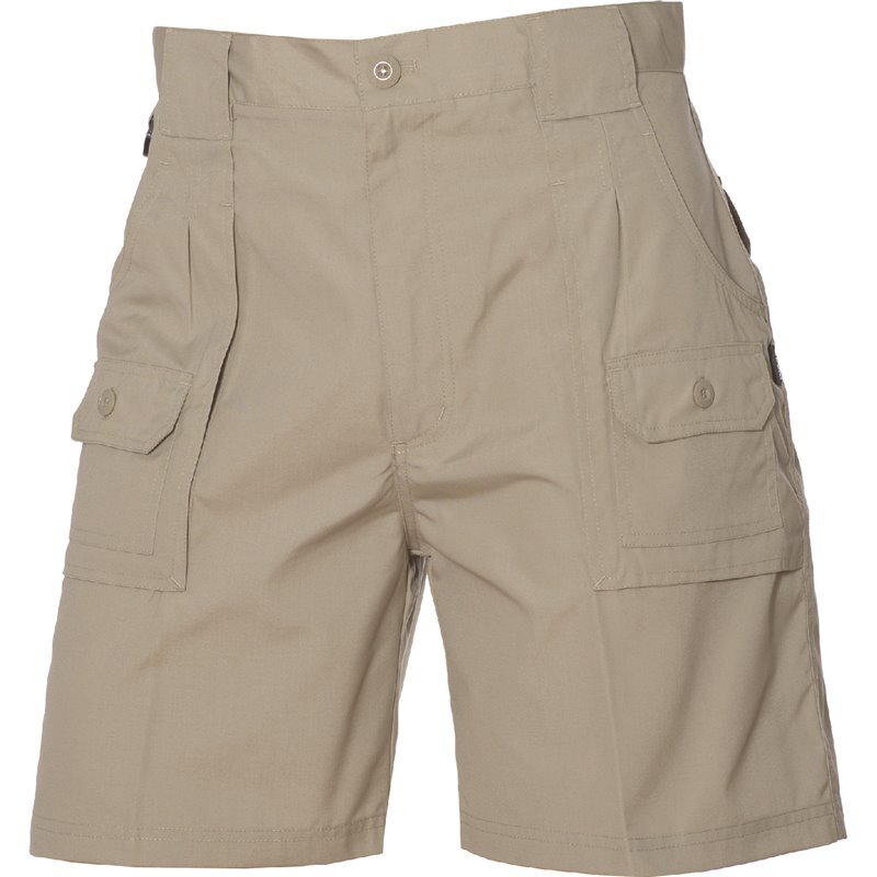 HUSKI Mens Cargo Shorts Work Casual Workwear - Bone - 3XL (107cm Waist) - 0