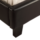 Single PU Leather Bed Frame Black-6