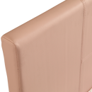 Single PU Leather Bed Frame Pink-4