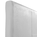 Double PU Leather Bed Frame White-4