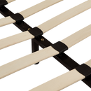 Double PU Leather Bed Frame Black-4