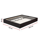 PU Leather Double Bed Ensemble Frame-8