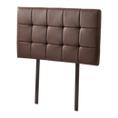 PU Leather Single Bed Deluxe Headboard Bedhead - Brown-1